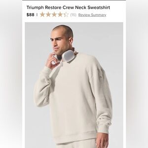 ALO Triumph Crew Neck - Bone (size Large)